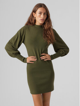 Vero Moda Vero Moda Трикотажна сукня 10290665 Зелений Slim Fit
