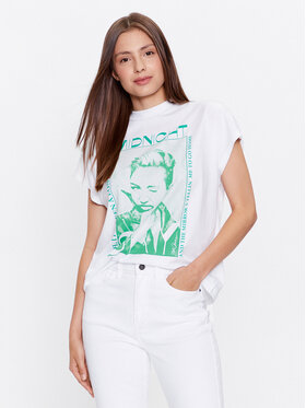 Noisy May Noisy May T-Shirt Hailey 27025632 Biały Regular Fit