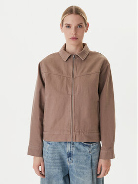 RVCA RVCA Giacca di jeans Dayshift II 23B153503 Beige Regular Fit