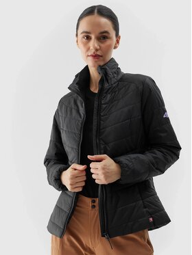 4F 4F Vatovaná bunda 4FWSS24TDJAF427-21S Čierna Regular Fit