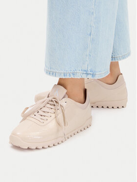 Calvin Klein Calvin Klein Sneakersy Low Profile Run Mg Pol Mix Mat HW0HW03284 Beżowy