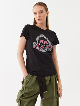 Pinko Pinko Marškinėliai Bussolotto 100355 A13O Juoda Regular Fit
