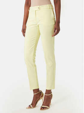 Rinascimento Rinascimento Текстилни панталони CFC0128638003 Жълт Slim Fit