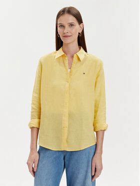 Tommy Hilfiger Tommy Hilfiger Hemd WW0WW42037 Gelb Relaxed Fit