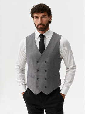 Evenemen Evenemen Kamizelka garniturowa Boston Szary Slim Fit