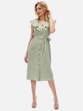Red Button Red Button Sukienka codzienna 2850.MIRA.PISTACJA Zielony Regular Fit