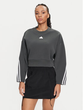 adidas adidas Pulóver Future Icons 3-Stripes IS3879 Zöld Loose Fit