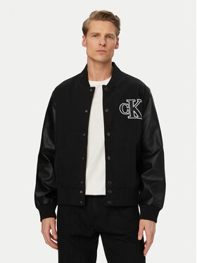 Calvin Klein Jeans Calvin Klein Jeans Bomber striukė LV04RF407G Juoda Regular Fit