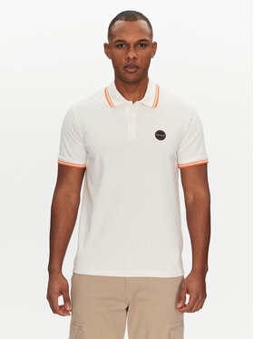 Napapijri Napapijri Poloshirt E-Macas NP0A4ID5N1A1 Weiß Regular Fit