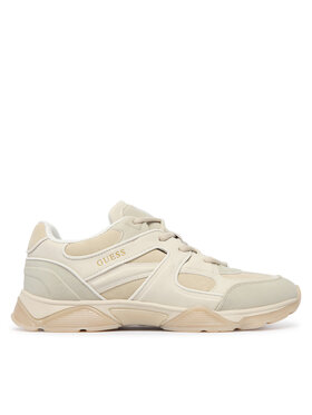 Guess Guess Sneakersy FMFCAR FAB12 Beżowy jasny
