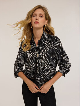 Motivi Motivi Camicia 5080Q100892N0S1 Nero Regular Fit