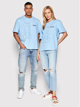 2005 2005 T-särk Unisex Horned Sinine Relaxed Fit