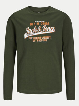 Jack&Jones Junior Bluza Logo 12258880 Zelena Regular Fit