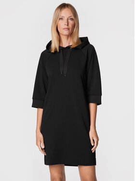Sisley Sisley Трикотажна сукня 4IPRLV01T Чорний Regular Fit