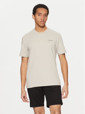 Calvin Klein Calvin Klein T-krekls Micro Logo K10K109894 Bēšs Regular Fit