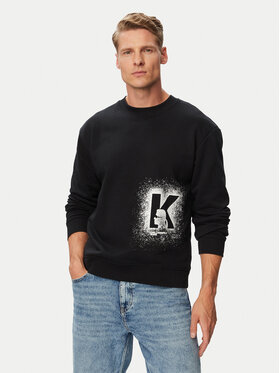 Karl Lagerfeld Jeans Karl Lagerfeld Jeans Majica dugih rukava B3M20001 Crna Regular Fit