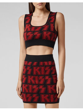 PHILIPP PLEIN PHILIPP PLEIN Úpletové šaty 30946 Čierna Regular Fit