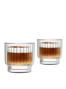 Vialli Design Vialli Design Komplet kubków 2 PUCHARKI DO DESERÓW Z PODW.ŚC.260ML LUNGO 7862 Przezroczysty