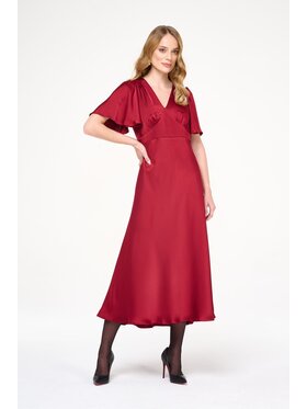 CASTELLANI CASTELLANI Sukienka codzienna Sukienka Sylvi Bordowy Regular Fit