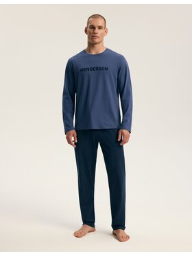 Henderson Henderson Pyžamo 45491 Tmavomodrá Regular Fit