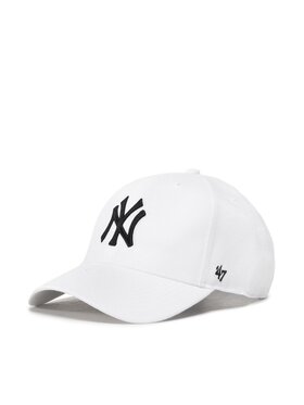 47 Brand 47 Brand Czapka z daszkiem Mlb New York Yankees B-MVPSP17WBP-WH Biały