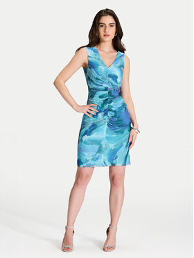 Swing Swing Koktel haljina 5AI21400 Plava Slim Fit