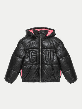 Guess Guess Geacă din puf J4BL10 WEYO0 Negru Relaxed Fit