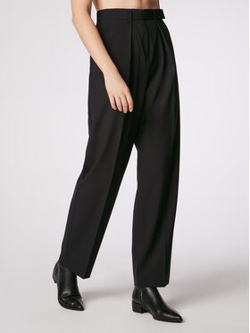 Simple Simple Stoffhose SPD002 Schwarz Regular Fit