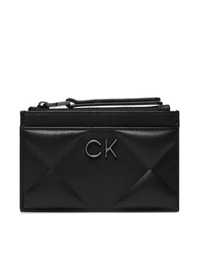 Calvin Klein Calvin Klein Kreditinių kortelių dėklas Re-Lock Quilt Cardholder K60K611372 Juoda