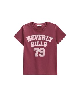 Coccodrillo Coccodrillo T-Shirt ZC6143207VGA-017 Bordowy Regular Fit
