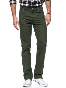 Wrangler Wrangler Pantaloni di tessuto TEXAS Verde Straight Fit