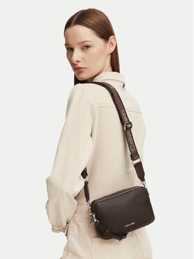 Calvin Klein Calvin Klein Дамска чанта Webbing 2X Strap Camera Bag LV04F3656G Червен