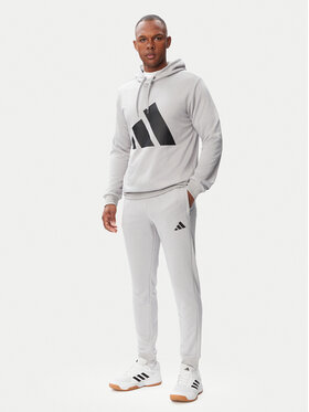 adidas adidas Tepláková súprava Big Logo Hooded Tracksuits KB8809 Sivá Regular Fit