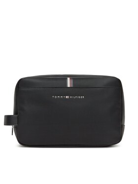 Tommy Hilfiger Tommy Hilfiger Несесер Th Essential Pique Washbag AM0AM11609 Черен