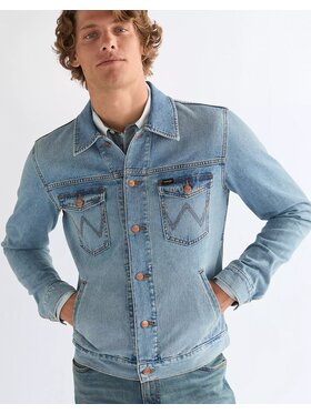 Wrangler Wrangler Kurtka jeansowa DENIM JACKET Niebieski Regular Fit