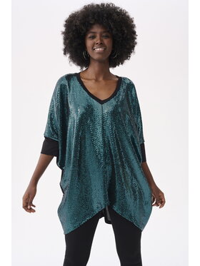 blue shadow blue shadow Bluzka Akkra BS Zielony Standard Fit