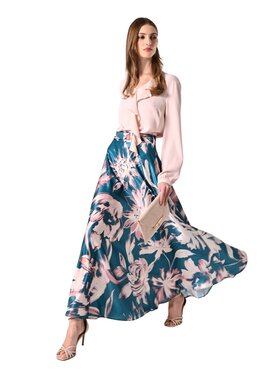 Rinascimento Rinascimento Gonna maxi Gonna con cintura Verde Regular Fit