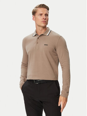 BOSS BOSS Pólóing Plisy 50536609 Zöld Regular Fit