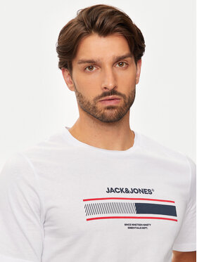 Jack&Jones T-shirt South 12256784 Bijela Standard Fit