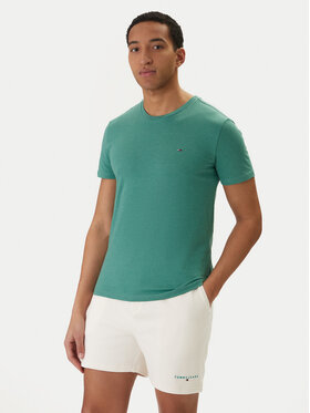 Tommy Jeans Tommy Jeans T-Shirt DM0DM20363 Zielony Slim Fit
