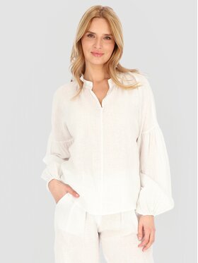 Perso Perso Bluzka CHLE256557F Biały Regular Fit