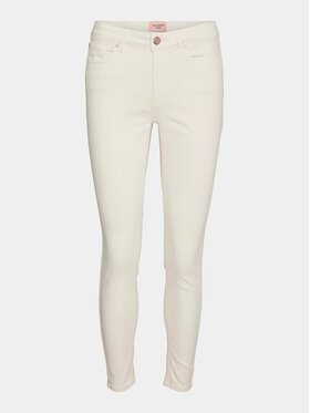 Vero Moda Jeans Hlače Flash 10307571 Écru Skinny Fit