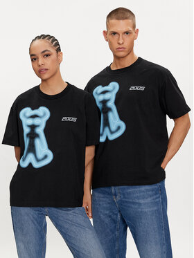 2005 2005 T-Shirt Unisex Airbrushed Horned Lucy Μαύρο Relaxed Fit