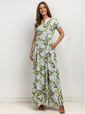 Tessita Tessita Sukienka letnia T422/4/XS-S Kolorowy Loose Fit