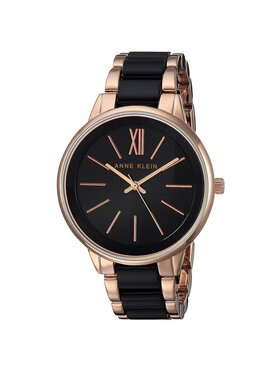 Anne Klein Anne Klein Zegarek AK-1412BKRG Różowe złoto