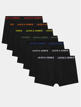 Jack&Jones Junior Jack&Jones Junior Комплект 7 чифта боксери Basic 12223126 Черен