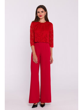 Stylove Stylove Kombinezon S381 Czerwony Ladies Fit