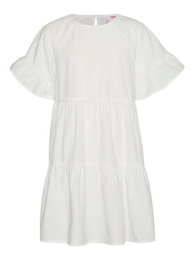 Vero Moda Girl Vero Moda Girl Sukienka 10287423 Biały Regular Fit