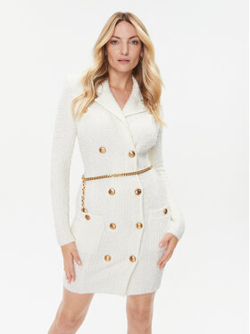 Elisabetta Franchi Elisabetta Franchi Koktejlové šaty AM-96S-36E2-V540 Béžová Slim Fit