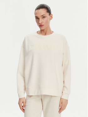 DKNY DKNY Felpa DP5T1140 Écru Regular Fit